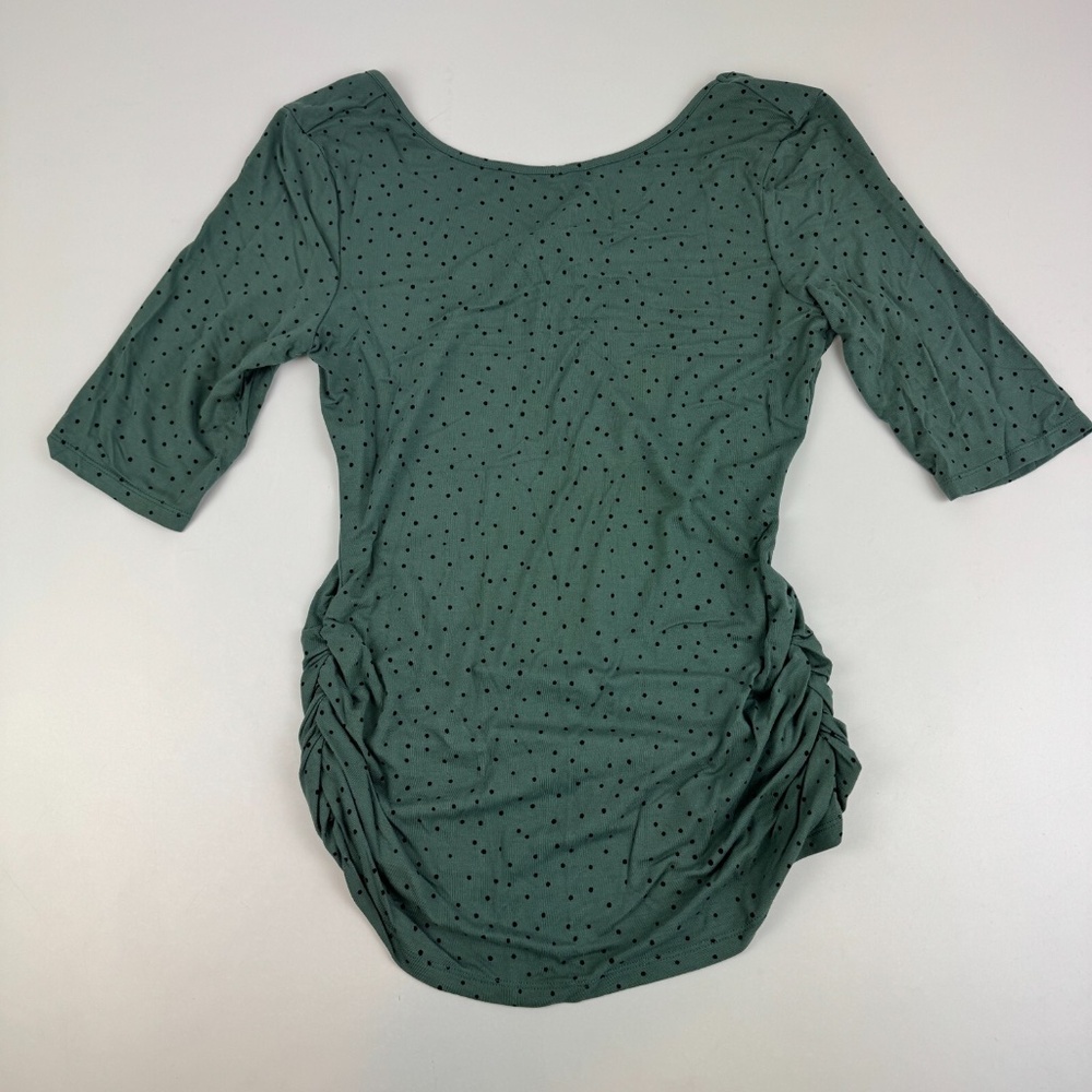 Boden Green Polka Dot Top